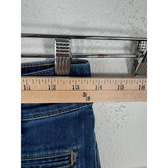 Anthropologie Pilcro & The Letterpress High-Rise Slim Jeans cropped Size 26 sail - Picture 6 of 12